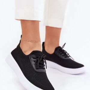 Black Mesh Sneakers ARIVA Women’s Lightweight Sport Low-Top EU 36–40