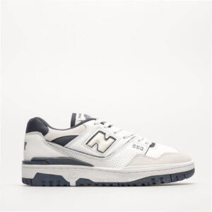 Neu Balance 550 - Weiß Grau Leder Retro Basketball Turnschuhe