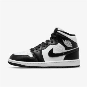 Nike Air Jordan 1 Mid DV0991-101 - Panda Schwarz Weiß Leder Turnschuhe