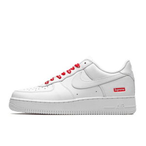 Nike Air Force 1 Low Supreme - Scarpe da ginnastica in pelle bianca DN1431-102