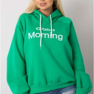 Women's Hoodie Model EM-BL-651/1.21X Green - Ex Moda