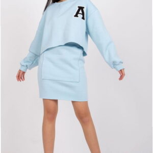 Skirt Set Model EM-KMPL-721.69 Light Blue - Ex Moda