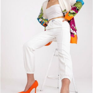 Women's Trousers Model DHJ-SP-15832.64 White - Italy Moda