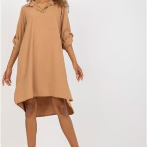 Dress Model DHJ-SK-16328.33 Camel - Italy Moda