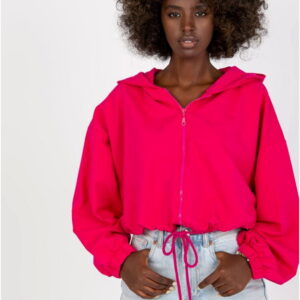 Women's Sweatshirt Model RV-BL-8081.36P Fuchsia - Rue Paris