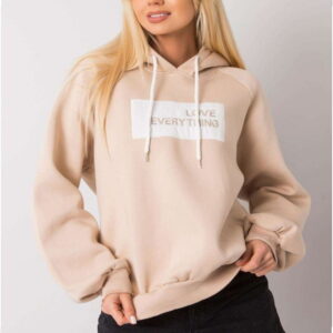 Womens Hoodie Model EM-BL-651/2.41X Beige - Ex Moda