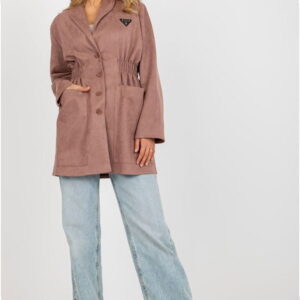 Women's Coat Model LK-PL-509128.19 Dark Pink - Lakerta