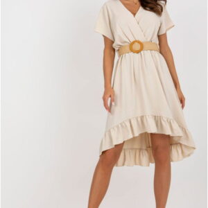 Dress Model DHJ-SK-8358.19 Beige - Italy Moda