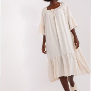 Dress Model DHJ-SK-6057.93 Light Beige - Italy Moda