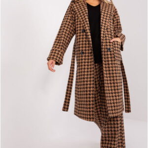 Women's Coat Model LK-PL-509407.96P Camel - Lakerta