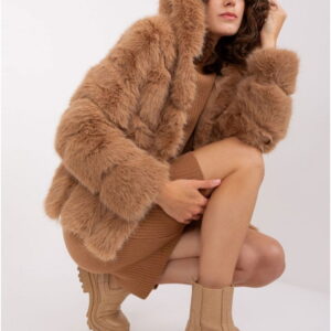 Women's Jacket Model AT-KR-2386.00P Camel - AT
