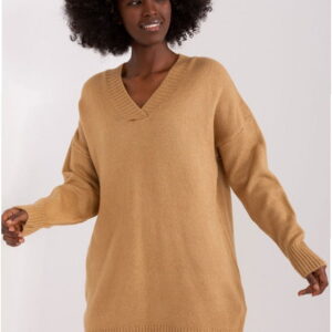 Women's Sweater Model BA-SW-0577.02P Camel - Badu