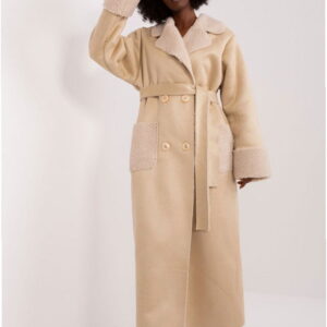 Women's Coat Model LK-PL-509460.00P Beige - Lakerta
