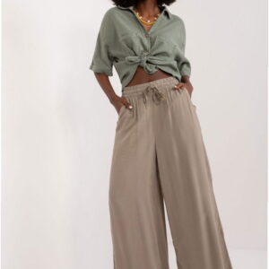 Women's Trousers Model D73761M62237E Khaki - Sublevel