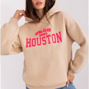 Women's Hoodie Model EM-BL-656-2.13X Beige - Factory Price