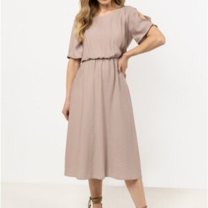Dress Model A716 Cashmere - Awama