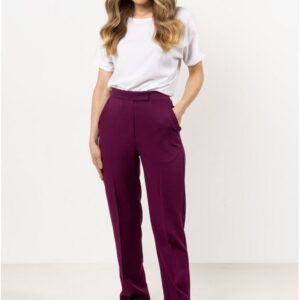 Ladies' Trousers Model A713 Plum - Awama