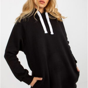 Women's Hoodie Model EM-BL-695.25X Black - Ex Moda