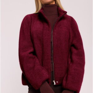 Women's Jacket Model MOE885 Burgundy - Moe