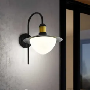 Lampa ścienna kinkiet zewnętrzny klasyczny metal szkło Eglo SIRMIONE