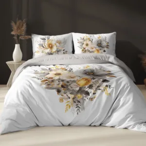 Pościel 100% Bawełna 220x200 Piekne kwiaty
